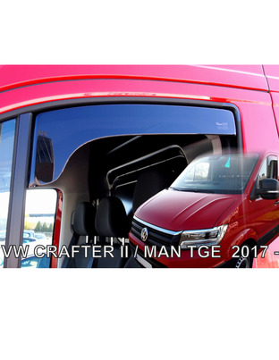 ΑΝΕΜΟΘΡΑΥΣΤΕΣ ΓΙΑ VW CRAFTER 2017+ ΖΕΥΓΑΡΙ ΑΠΟ ΕΥΚΑΜΠΤΟ ΦΙΜΕ ΠΛΑΣΤΙΚΟ HEKO - 2 ΤΕΜ.