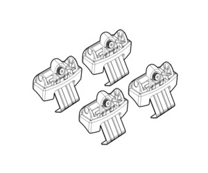 ΑΚΡΑ ΓΙΑ ΜΠΑΡΕΣ NORDRIVE ΓΙΑ HONDA ZR-V 08/2023+ - 4 Τεμ.