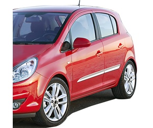 ΔΙΑΚΟΣΜΗΤΙΚΗ ΦΑΣΑ ΠΟΡΤΑΣ ΧΡΩΜΙΟ ΓΙΑ OPEL CORSA D 5D 07-14 4ΤΕΜ.
