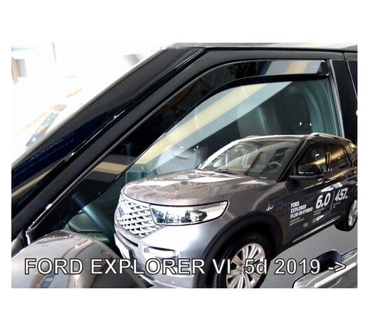ΑΝΕΜΟΘΡΑΥΣΤΕΣ ΓΙΑ FORD EXPLORER 5D 2019+  ΖΕΥΓΑΡΙ ΑΠΟ ΕΥΚΑΜΠΤΟ ΦΙΜΕ ΠΛΑΣΤΙΚΟ HEKO - 2 ΤΕΜ.