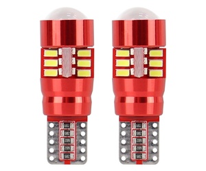 Amio – LED CANBUS T10 W5W 12V W2.1x9.5d 5600K 27xSMD 3014HP Καρφωτό Λευκό για Φώτα Θέσης & Εσωτερικού Αυτοκινήτου – 2 Τεμ. (01446/AM)