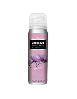 Aqua - ΑΡΩΜΑΤΙΚΟ ΑΥΤΟΚΙΝΗΤΟΥ ΣΕ ΣΠΡΕΙ (SPRAY) ΜΕ ΑΡΩΜΑ ΜΑΝΟΛΙΑ (MAGNOLIA) FLOWERS SERIES 75ml AQUA - 1 TEM. (10-203/AQ)
