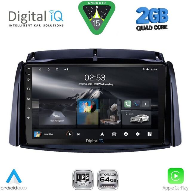 DIGITAL IQ RSD 1551_CPA (9inc) MULTIMEDIA TABLET for RENAULT KOLEOS mod. 2006-2016