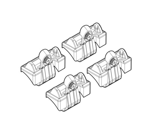 ΑΚΡΑ ΓΙΑ ΜΠΑΡΕΣ NORDRIVE ΓΙΑ VW POLO 3D/5D 11/01-08/09 KIT