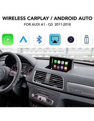 DIGITAL IQ AD 009W CPA (WIRELESS CARPLAY / ANDROID AUTO BOX with 2 CAMERA IN for AUDI A1-Q3 mod. 2011-2018 with MMI 2G and 6.5'' screen)