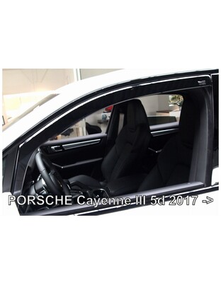 ΑΝΕΜΟΘΡΑΥΣΤΕΣ ΓΙΑ PORSCHE CAYENNE 5D 2017+  ΖΕΥΓΑΡΙ ΑΠΟ ΕΥΚΑΜΠΤΟ ΦΙΜΕ ΠΛΑΣΤΙΚΟ HEKO - 2 ΤΕΜ.