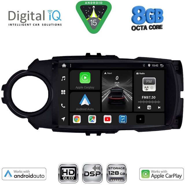 DIGITAL IQ BXF 7737FL_CPAA (9inc) MULTIMEDIA TABLET for TOYOTA YARIS mod. 2015-2020