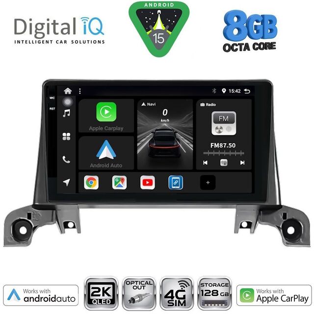 DIGITAL IQ BXK 20519_CPAA (9inc) MULTIMEDIA TABLET for PEUGEOT 3008 - 5008 mod. 2016-2024