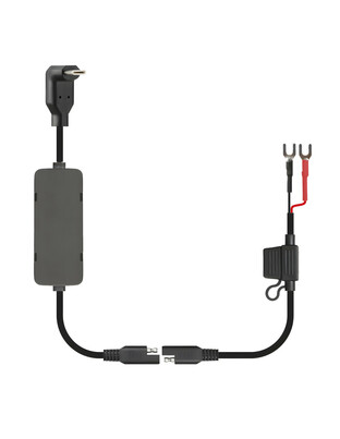 Καλώδιο Φόρτισης Κινητού Power C 90° 12/24V 30W της σειράς Optiline με USB Type C Power Delivery, Καλώδιο 180 cm, Βύσμα SAE και Ακροδέκτες, Ασφάλεια, Αδιαβροχοποίηση IPX6, συμβατό με Βάσεις Στήριξης, Θήκες ή Αντάπτορες Κινητού Optiline