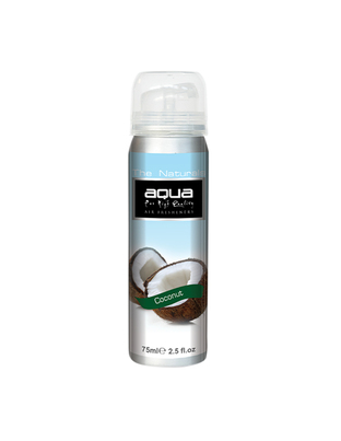 Aqua - ΑΡΩΜΑΤΙΚΟ ΑΥΤΟΚΙΝΗΤΟΥ ΣΕ ΣΠΡΕΙ (SPRAY) ΜΕ ΑΡΩΜΑ ΚΑΡΥΔΑ (COCONUT) FRUITS SERIES 75ml AQUA - 1 TEM. (10-127/AQ)