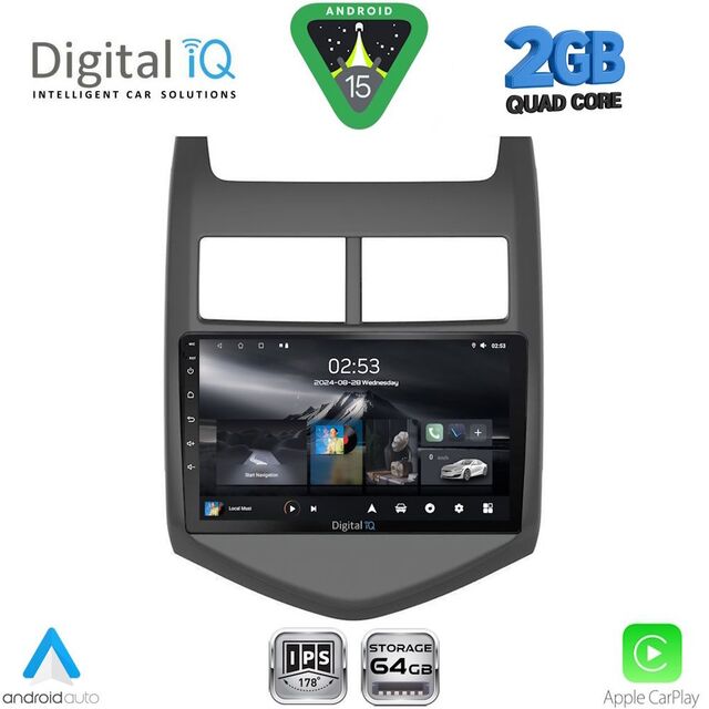 DIGITAL IQ RSD 1074A_CPA (9inc) MULTIMEDIA TABLET for CHEVROLET AVEO mod. 2011-2014