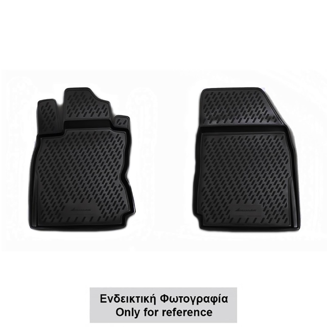 ΠΑΤΑΚΙΑ ΣΕ ΣΚΑΦΗ TPE ΛΑΣΤΙΧΟ ΓΙΑ VW TIGUAN 10/2007-2016 (2Η ΣΕΙΡΑ ΚΑΘΙΣΜΑΤΩΝ)  ΣΕ ΜΑΥΡΟ ΧΡΩΜΑ NOVLINE - 2 ΤΕΜ.