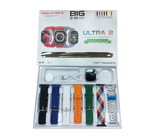 SMARTWATCH T800 ULTRA 2 2.19 ΜΕ 7 ΛΟΥΡΑΚΙΑ HL-04742