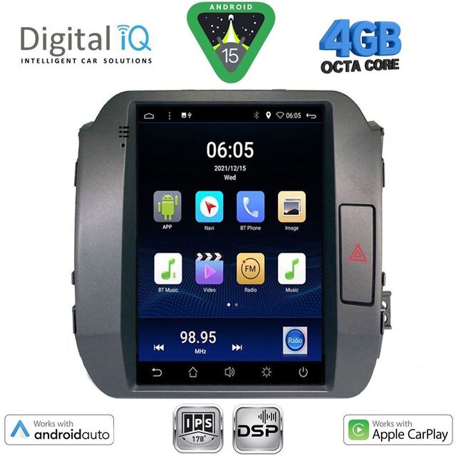 DIGITAL IQ BXF 6927_CPAA TESLA STYLE for KIA SPORTAGE mod. 2010-2015