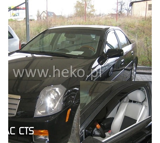 ΑΝΕΜΟΘΡΑΥΣΤΕΣ ΓΙΑ CADILLAC CTS 4D 2003-2007 ΖΕΥΓΑΡΙ ΑΠΟ ΕΥΚΑΜΠΤΟ ΦΙΜΕ ΠΛΑΣΤΙΚΟ HEKO - 2 ΤΕΜ.