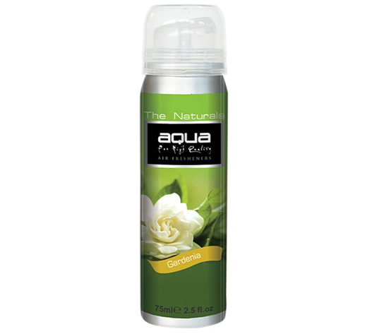 Aqua - ΑΡΩΜΑΤΙΚΟ ΑΥΤΟΚΙΝΗΤΟΥ ΣΕ ΣΠΡΕΙ (SPRAY) ΜΕ ΑΡΩΜΑ ΓΑΡΔΕΝΙΑ (GARDENIA FLOWER) FLOWERS SERIES 75ml AQUA - 1 TEM. (10-201/AQ)