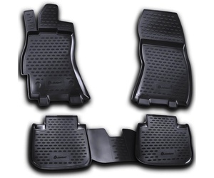 ΠΑΤΑΚΙΑ ΣΕ ΣΚΑΦΗ TPE ΛΑΣΤΙΧΟ ΓΙΑ SUBARU LEGACY 4D 04/2010-2015  ΣΕ ΜΑΥΡΟ ΧΡΩΜΑ NOVLINE - 4 ΤΕΜ.