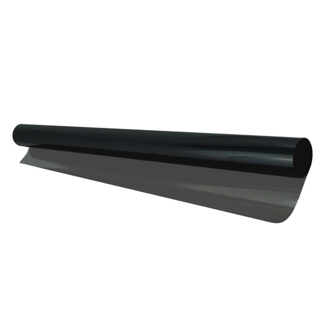 Amio - Αντιηλιακή Μεμβράνη Φιμέ Dark Black 15% 75x300cm Για Μείωση Θερμότητας Και Προστασία Από UV Για Τζάμια Αυτοκινήτου – 1 Τεμ. (01656/AM)