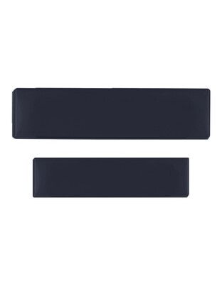 ΠΡΟΣΤΑΤΕΥΤΙΚΟ ΤΖΑΜΙ ΠΙΝΑΚΙΔΑΣ DARK BLACK ΦΙΜΕ ΠΑΛΑΙΟΥ ΤΥΠΟΥ 43 Χ 12,5 cm ΚΑΙ 33,4 Χ 10,5 cm (ΠΛΑΣΤΙΚΟ) - 2 ΤΕΜ.