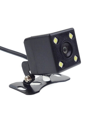 Amio - Universal Κάμερα Οπισθοπορείας HD-315 με 4 LED και Μεταλλική Βάση Στήριξης τάση λειτουργίας 12V για Επιβατικά Αυτοκίνητα - 1 τεμ. (01015/AM)