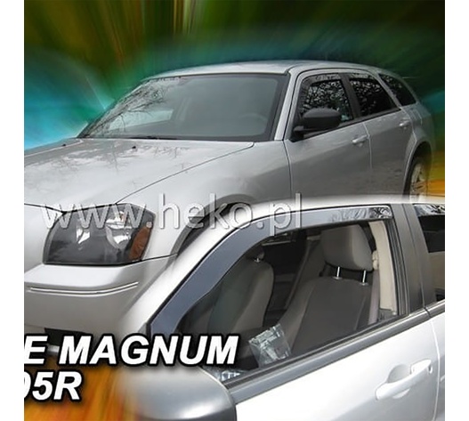 ΑΝΕΜΟΘΡΑΥΣΤΕΣ ΓΙΑ DODGE MAGNUM 5D 2005-2008 ΖΕΥΓΑΡΙ ΑΠΟ ΕΥΚΑΜΠΤΟ ΦΙΜΕ ΠΛΑΣΤΙΚΟ HEKO - 2 ΤΕΜ.