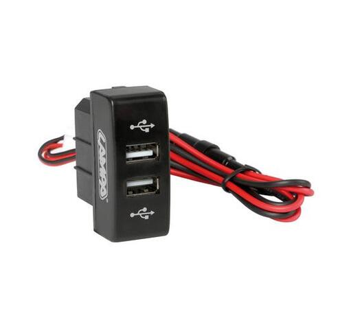 MERCEDES ACTROS MP3 08-13 ΑΝΤΑΠΤΟΡΑΣ ΔΙΠΛΟΣ USB 12/24V 3A ΜΕ ΚΑΛΩΔΙΟ 15cm