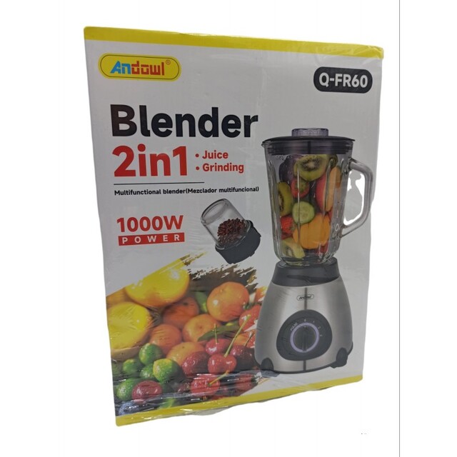 BLENDER/GRINDER ANDOWL ΜΕ ΓΥΑΛΙΝΗ ΚΑΝΑΤΑ Q-FR60