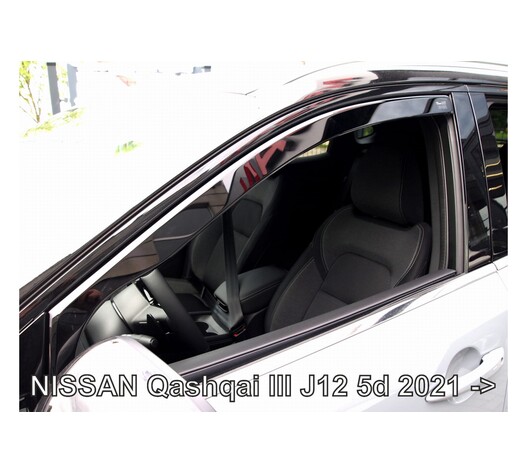 ΑΝΕΜΟΘΡΑΥΣΤΕΣ ΓΙΑ NISSAN QASHQAI J12 5D 2021+ ΣΕΤ ΑΥΤΟΚΙΝΗΤΟΥ ΑΠΟ ΕΥΚΑΜΠΤΟ ΦΙΜΕ ΠΛΑΣΤΙΚΟ HEKO - 4 ΤΕΜ.