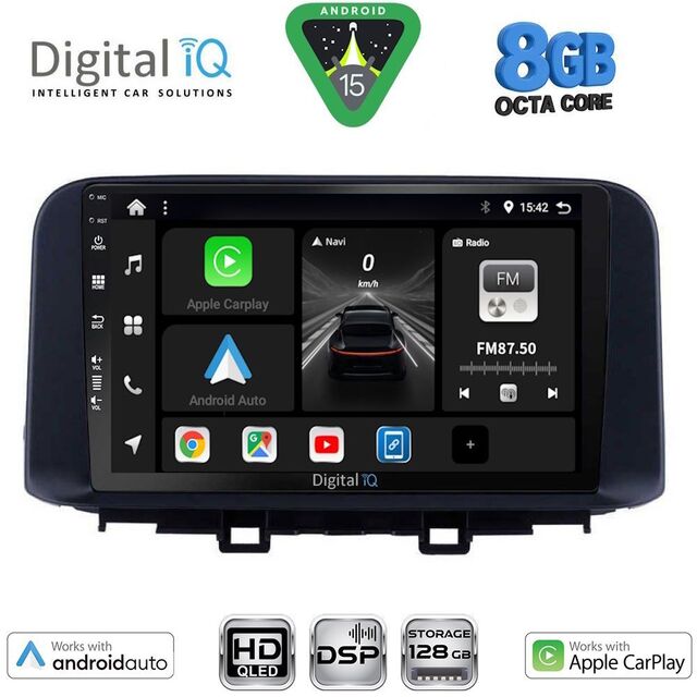 DIGITAL IQ BXF 7237_CPAA (10inc) MULTIMEDIA TABLET for HYUNDAI KONA mod. 2017-2023