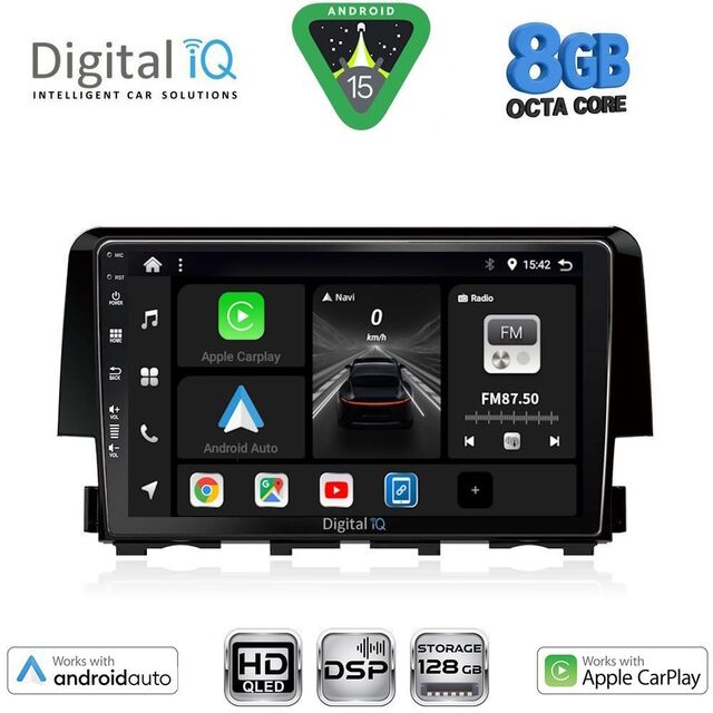 DIGITAL IQ BXF 7191_CPAA (9inc) MULTIMEDIA TABLET for HONDA CIVIC mod. 2016-2021