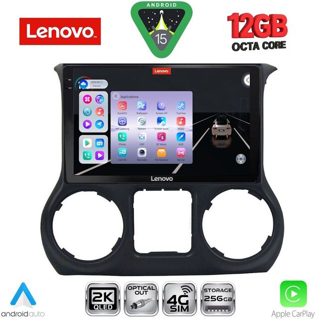 LENOVO SSZ 12296_CPA (10inc) MULTIMEDIA TABLET for JEEP WRANGLER  mod. 2014-2017