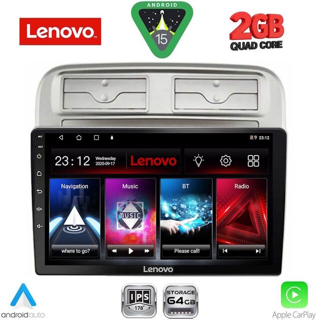 LENOVO LVD 2128_CPA (9inc) MULTIMEDIA TABLET for FIAT GRANDE PUNTO mod. 2005-2012