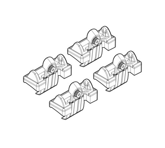 ΑΚΡΑ ΓΙΑ ΜΠΑΡΕΣ NORDRIVE ΓΙΑ TOYOTA COROLLA VERSO(NO RAILING) 04/04-05/09 KIT