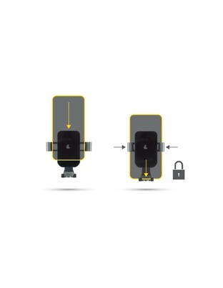 Lampa – Βάση Στήριξης Κινητού Graviton για Αεραγωγό με Γρήγορη Τοποθέτηση και Σταθερό Κράτημα Συσκευής 70-85mm Μαύρη – 1 Τεμ. (L7254.9/T)