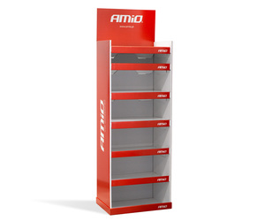 Amio – Σταντ Χαρτονένιο Εκθέτης 5 Ραφιών 60x152x40cm για Οργάνωση & Επαγγελματική Προβολή Προϊόντων – 1 Τεμ. (02995/AM)
