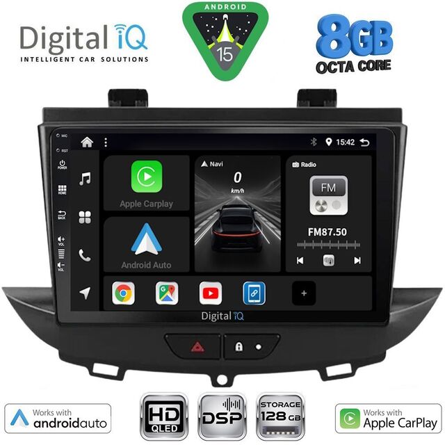 DIGITAL IQ BXF 18490_CPAA (9inc) MULTIMEDIA TABLET for OPEL CROSSLAND – GRANDLAND mod. 2017-2025