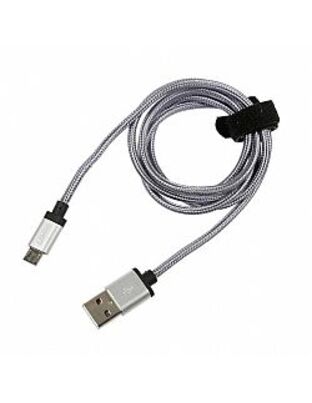ΚΑΛΩΔΙΟ ΦΟΡΤΙΣΗΣ ΚΑΙ ΣΥΓΧΡΟΝΙΣΜΟΥ MICRO USB SUPER RESISTANT 100cm SILVER LINE