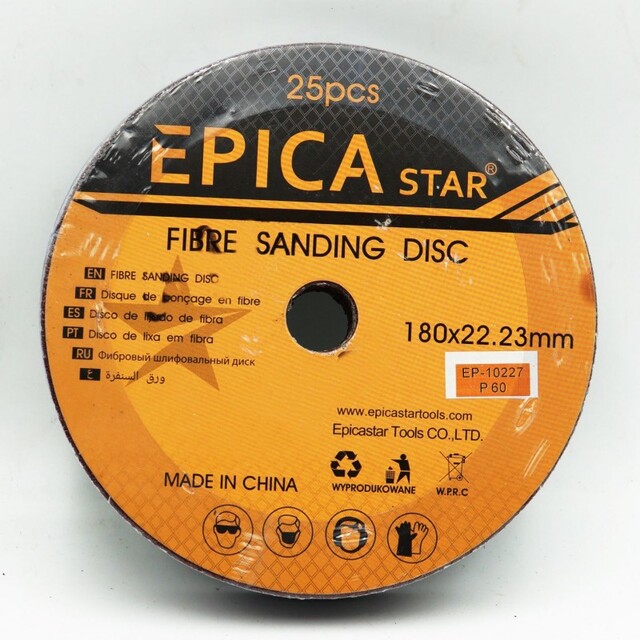 ΔΙΣΚΟΣ ΓΥΑΛΟΧΑΡΤΟ Ρ60 180*22.23mm EPICA STAR TO-EP-10227