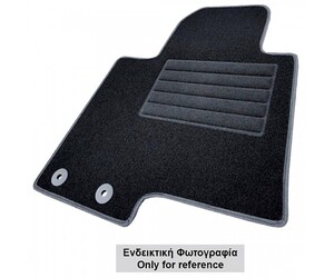 Cik - ΠΑΤΑΚΙΑ ΑΥΤΟΚΙΝΗΤΟΥ ΑΠΟ ΛΑΣΤΙΧΟ ΓΙΑ SEAT LEON ETSI 2020+ ΣΕ ΜΑΥΡΟ ΧΡΩΜΑ ΜΕ ΚΟΥΜΠΩΜΑΤΑ - 4 ΤΕΜ. (RM.SE.0015/CK)