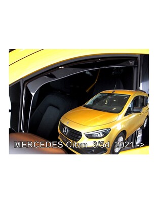 ΑΝΕΜΟΘΡΑΥΣΤΕΣ ΓΙΑ MECEDES CITAN 3/5D 2021+ ΖΕΥΓΑΡΙ ΑΠΟ ΕΥΚΑΜΠΤΟ ΦΙΜΕ ΠΛΑΣΤΙΚΟ HEKO - 2 ΤΕΜ.