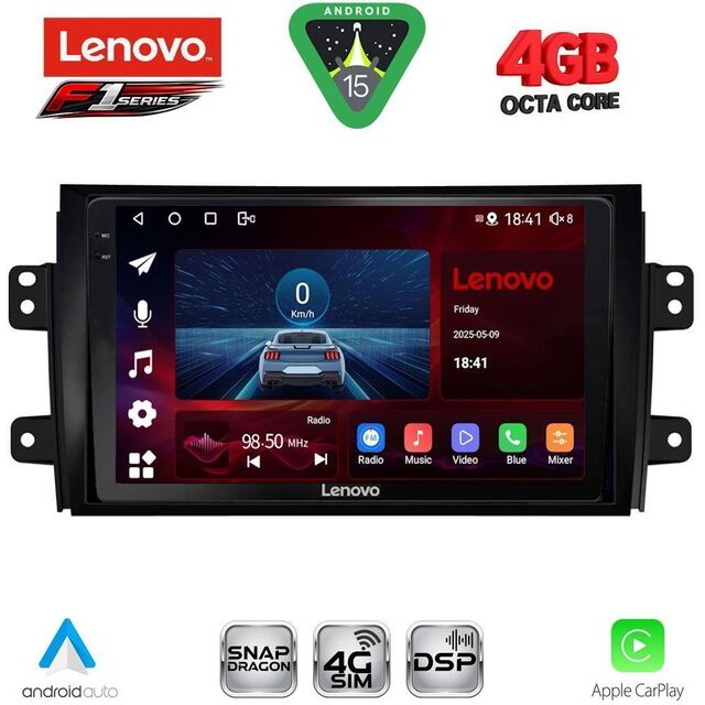 LENOVO SSQ 9688_CPA (9inc) MULTIMEDIA TABLET for FIAT SEDICI – SUZUKI SX4 mod. 2005-2013