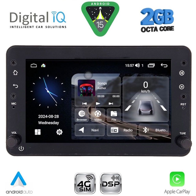 DIGITAL IQ BLF 359_CPA (7" DECK) MULTIMEDIA SYSTEM for ALFA ROMEO 159 – SPIDER – BRERA mod. 2004-2012
