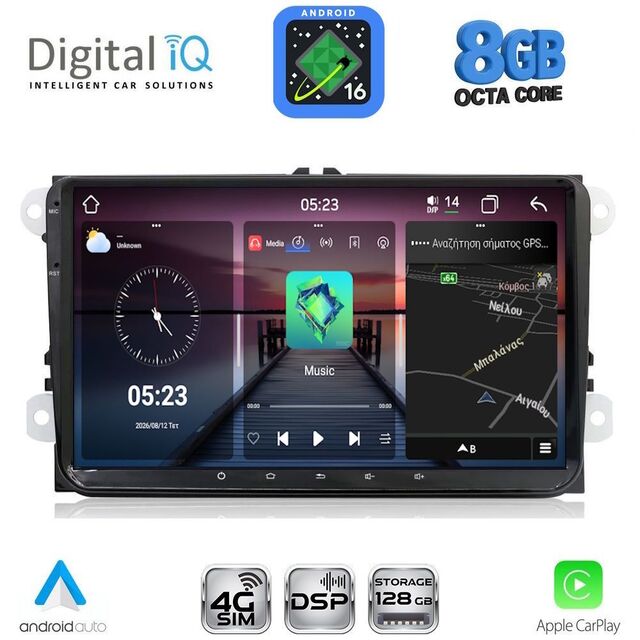 DIGITAL IQ BLM 580_CPA (9" DECK) MULTIMEDIA OEM for VW – SKODA – SEAT GROUP mod. 2004-2018