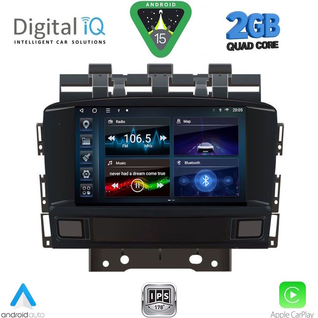 DIGITAL IQ BLD 272_CPA (7" DECK) MULTIMEDIA SYSTEM for OPEL ASTRA J mod. 2011-2016