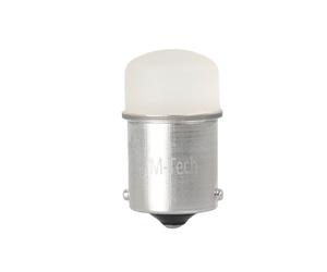 R5W/R10W 12V BA15s LED 9xSMD3014 ΛΕΥΚΟ (ΜΟΝΟΠΟΛΙΚΟ) BLISTER 2ΤΕΜ. M-TECH