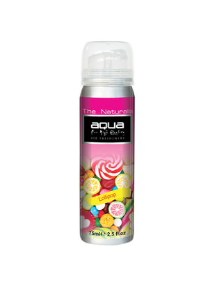 Aqua - ΑΡΩΜΑΤΙΚΟ ΑΥΤΟΚΙΝΗΤΟΥ ΣΕ ΣΠΡΕΙ (SPRAY) ΜΕ ΑΡΩΜΑ ΓΛΕΙΦΙΤΖΟΥΡΙ (LOLLIPOP) FLAVORS SERIES 75ml AQUA - 1 TEM. (10-123/AQ)