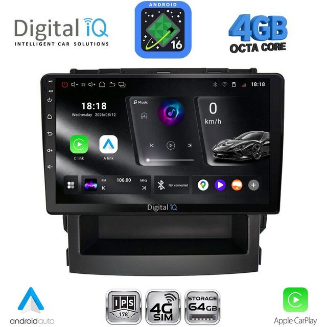 DIGITAL IQ RTG 6664_CPA (9inc) MULTIMEDIA TABLET for SUBARU FORESTER - IMPREZA mod. 2019-2025