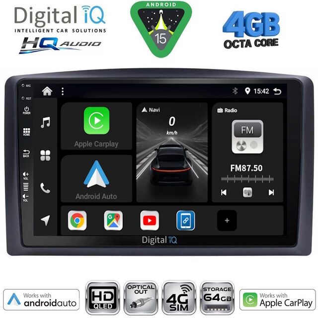 DIGITAL IQ BXK 19421_CPAA (10inc) MULTIMEDIA TABLET for MERCEDES VITO – VIANO  (W447) mod. 2015-2022