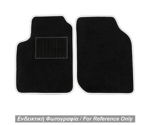 ΠΑΤΑΚΙΑ ΜΟΚΕΤΑ ΓΙΑ MERCEDES SMART 450 1998-2006 ΜΑΥΡΟ ΜΕ ΛΕΥΚΟ ΡΕΛΙ RACE AXION - 2 ΤΕΜ.