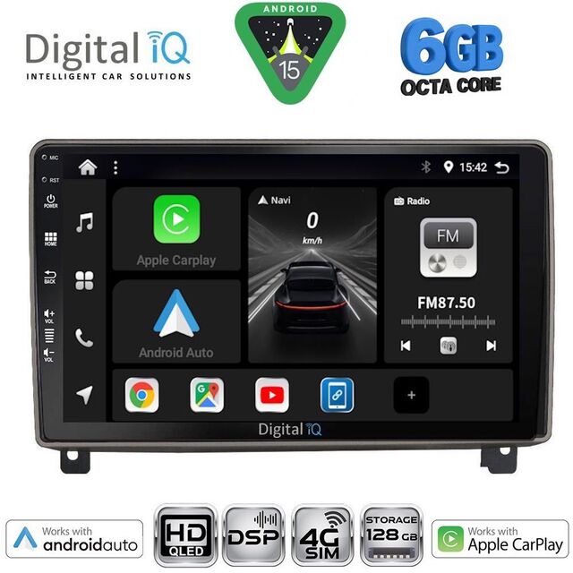 DIGITAL IQ BXF 17517_CPAA (9inc) MULTIMEDIA TABLET for PEUGEOT 407 mod. 2004-2011